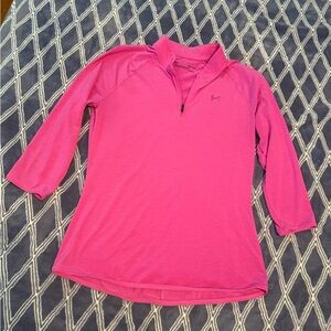 Under Armour Women's Vibrant Pink Quarter-Zip Hoodie